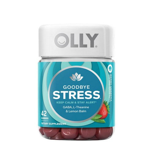 Olly, Stress Gummies With Gaba L-Theanine And Lemon Balm Berry Verbena, 0, 42 Count