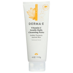 Derma e, Vitamin C Gentle Daily Cleansing Paste, 4Oz