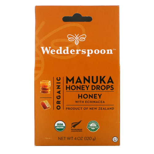 Wedderspoon, Organic Manuka Honey Drops Honey, 0, 4 Oz