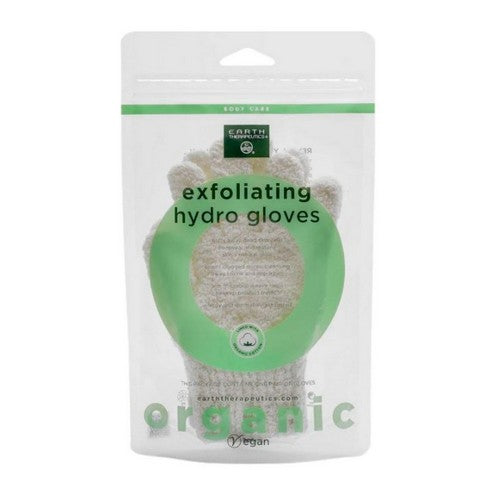 Earth Therapeutics, Organic Cotton Exfoliating Gloves, 0, 1 Unit