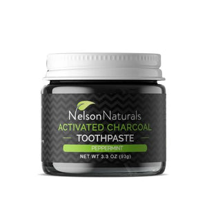Nelson Naturals, Activated Charcoal Toothpaste Peppermint, 3.3 Oz