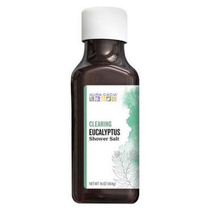 Aura Cacia, Shower Salt, Clearing Eucalyptus 16 Oz