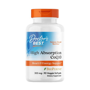 Doctors Best, High Absorption CoQ10 With BioPerine, 300 Mg, 90 Veggie Softgels