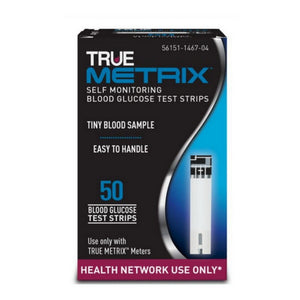 True Metrix, Self Monitoring Glucose Test Strips, 50 Count