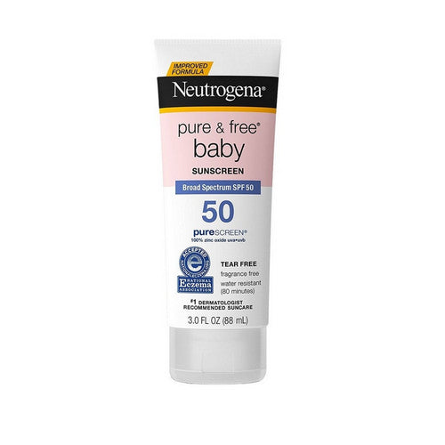 Neutrogena, Pure And Free Baby Zinc Oxide Sunscreen Spf 50, 3 Oz