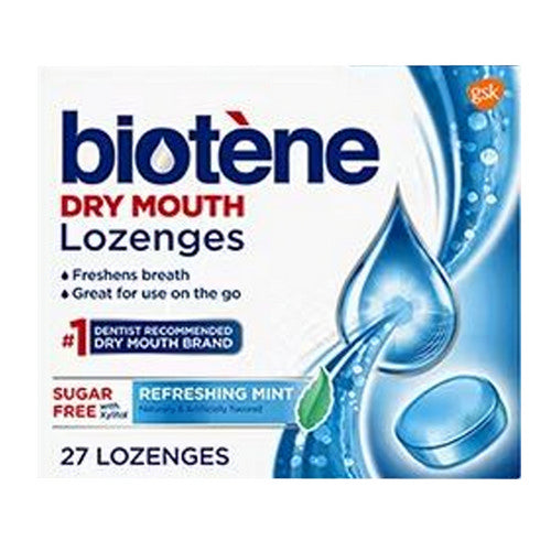 Biotene, Dry Mouth Lozenges For Fresh Breath Refreshing Mint, 27 Each