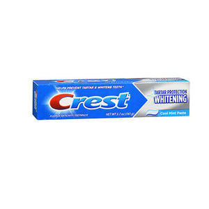 Crest, Tartar Protection Whitening Fluoride Toothpaste Cool Mint, 5.7 Oz