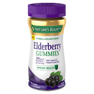 Nature's Bounty, Nature's Bounty Elderberry Gummies, 40 Gummies