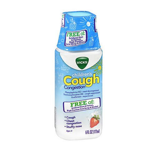 Vicks, Children's Cough Congestion Liquid, 6 Oz