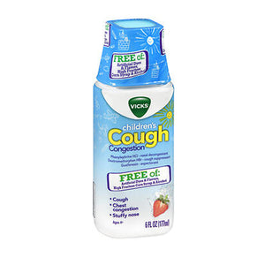 Vicks, Children's Cough Congestion Liquid, 6 Oz