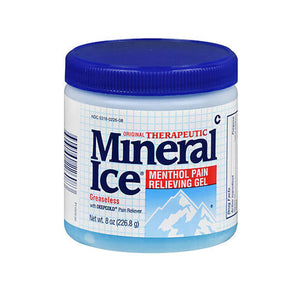 Mineral Ice, Menthol Pain Relieving Gel, 8 Oz