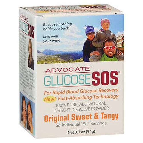 Advocate, Glucose Sos Instant Dissolve Powder Original Sweet & Tangy, 3.3 Oz
