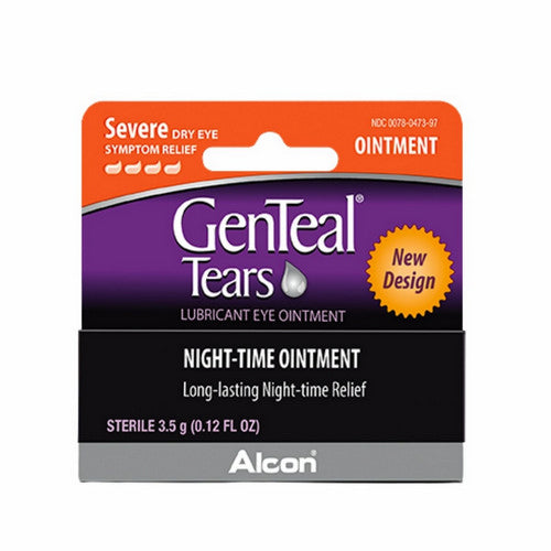 Genteal, Tears Lubricant Eye Night-Time Ointment Severe, 3.5 Grams
