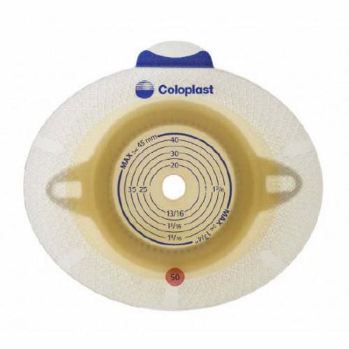 Coloplast, Ostomy Barrier Sensura  Flex Trim to Fit, Standard Wear Double Layer Adhesive 3-1/2 Inch Flange 3/8, Box Of 5