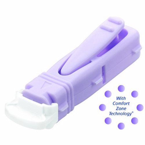 Unistik 3, Lancet Unistik  3 Comfort Flow Lancet Needle 1.8 mm Depth 28 Gauge Push Button Activated, Box Of 200