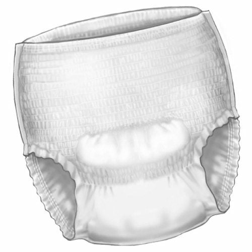 Cardinal, Unisex Adult Absorbent Underwear Super Pull On with Tear Away Seams Medium Disposable Heavy Absorbency, Count of 18