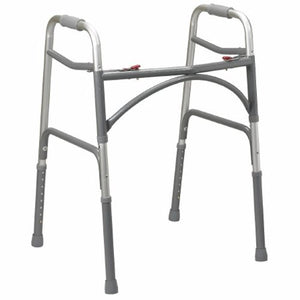 McKesson, Bariatric Folding Walker Adjustable Height McKesson Steel Frame 500 lbs. Weight Capacity 32-1/2 to 3, Count of 2