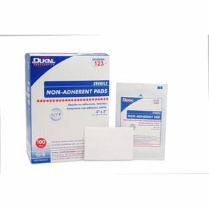 Dukal, Non-Adherent Dressing 2 X 3 Inch Sterile 123, Box Of 100