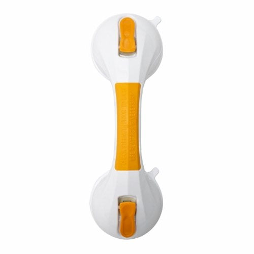 McKesson, Suction-Cup Grab Bar White / Yellow Plastic, Count of 3