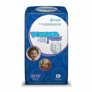 First Quality, Unisex Toddler Training Pants Pull On with Tear Away Seams Size 4T to 5T Disposable Heavy Absorbency, Case Of 4