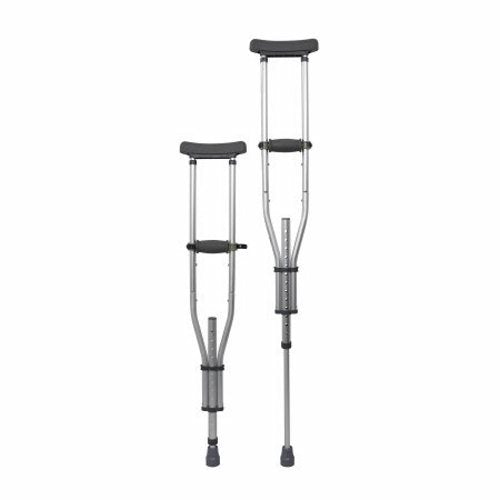 McKesson, Underarm Crutches McKesson Aluminum Frame Youth / Adult / Tall Adult 300 lbs. Weight Capacity Push B, Box Of 1