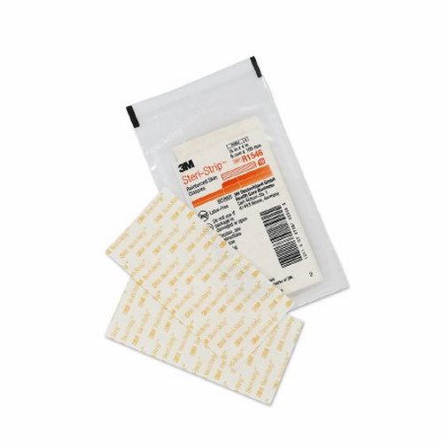3M, Skin Closure Steri-Strip 1/4 X 4 Inch Nonwoven Material Reinforced Strip White, Case Of 4