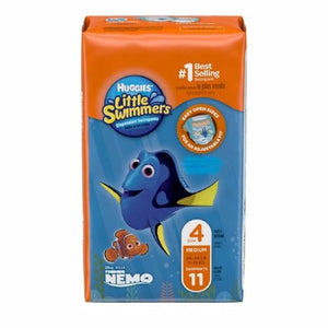 Kimberly Clark, Unisex Baby Swim Diaper Huggies  Little Swimmers  Pull On with Refastenable Tabs Medium Disposable H, Count of 88