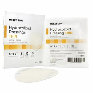McKesson, Thin Hydrocolloid Dressing Film Backing 6 X 7 Inch Sacral Hydrocolloid 1885, Count of 1