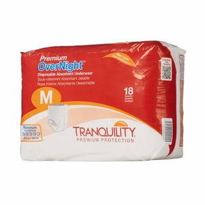 Tranquility, Premium OverNight Underwear Adult Medium Unisex, Count of 18