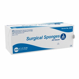 Dynarex, Gauze Sponge 2 X 2 Inch 8-Ply NonSterile 3222, Case Of 25