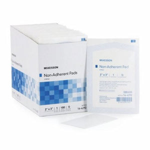 McKesson, Non-Adherent Dressing McKesson Nylon / Polyester Blend 2 X 3 Inch Sterile, Case Of 12