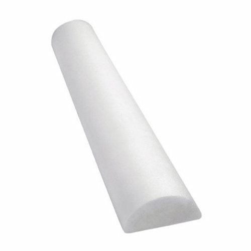 Fabrication Enterprises, Half-Round Therapy Foam Roller White Polyethylene Foam 6 X 36 Inch 30-2340, Count of 1