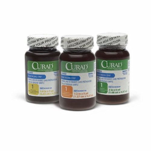 Curad, Wound Plain Packing Strip Non-impregnated 1/4 Inch X 5 Yard Sterile, Count of 12