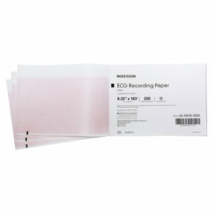 McKesson, ECG Recording Paper McKesson 8-1/4 Inch X 183 Foot Z-Fold, Pack Of 200