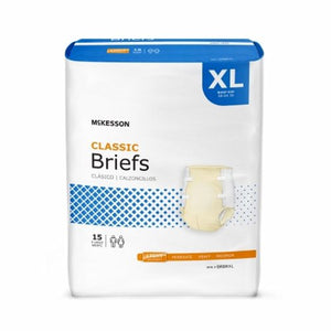 McKesson, Unisex Adult Incontinence Brief Classic X-Large Disposable Light Absorbency, Count of 15
