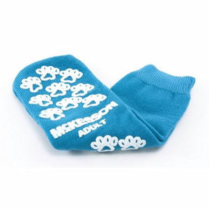 McKesson, Slipper Socks Unisex Adult Large Single Tread Single Patient Use Teal 40-3828, 1 Pair