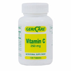 McKesson, Vitamin C Supplement Geri-Care Ascorbic Acid 250 mg Strength Tablet 100 per Bottle, 100 Tablets