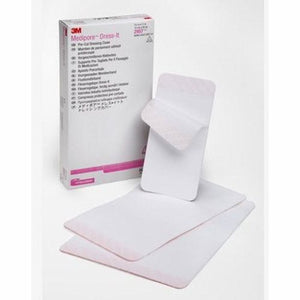 3M, Dressing Retention Tape With Liner Medipore Dress-It White 7-7/8 X 11 Inch Soft Cloth NonSterile, Box Of 25