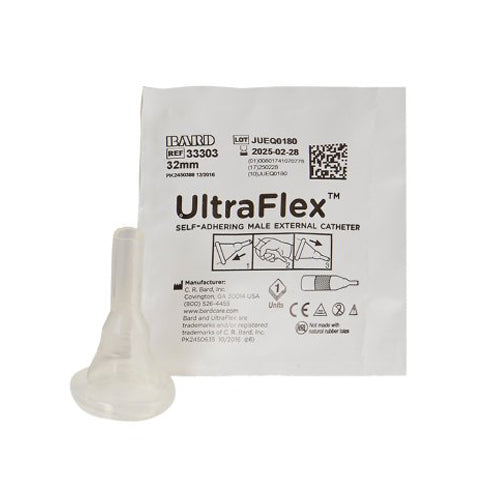 Bard, Male External Catheter Self-Adhesive Band Silicone Intermediate 33303, Box Of 30