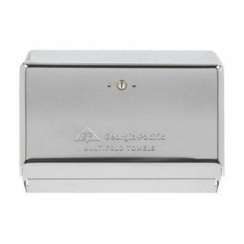 Georgia Pacific, Paper Towel Dispenser Georgia-Pacific  Chrome Metal Manual 275 Count Wall Mount, Count of 1