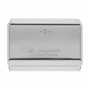 Georgia Pacific, Paper Towel Dispenser Georgia-Pacific  Chrome Metal Manual 275 Count Wall Mount, Count of 1