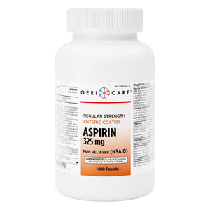 McKesson, Pain Reliever Regular Strength Aspirin Enteric Coated, 325 Mg, 1000 Tablets