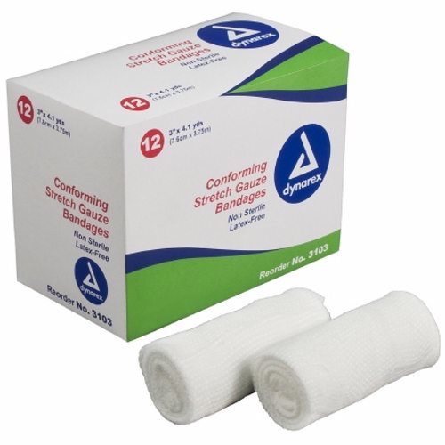 Dynarex, Conforming Bandage, Case Of 8