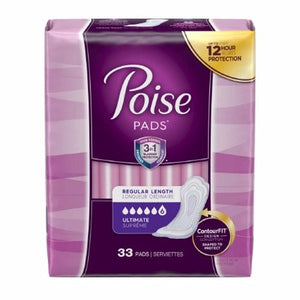 Poise, Bladder Control Pad Poise  3-1/2 X 16 Inch, Pack Of 33