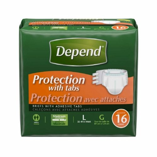 Kimberly Clark, Unisex Adult Incontinence Brief Large Disposable Heavy Absorbency, Case Of 3