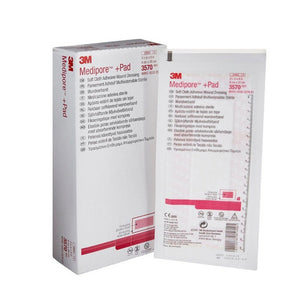 3M, Composite Dressing Medipore 3-1/2 X 8 Inch Rectangle Sterile Nonwoven Backing, 1 Each