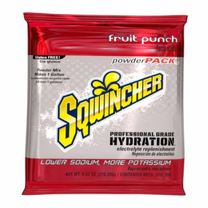 Kent Precision Foods, Electrolyte Replenishment Drink Mix Sqwincher  Powder Pack  Fruit Punch Flavor 23.83 oz., 1 Pack