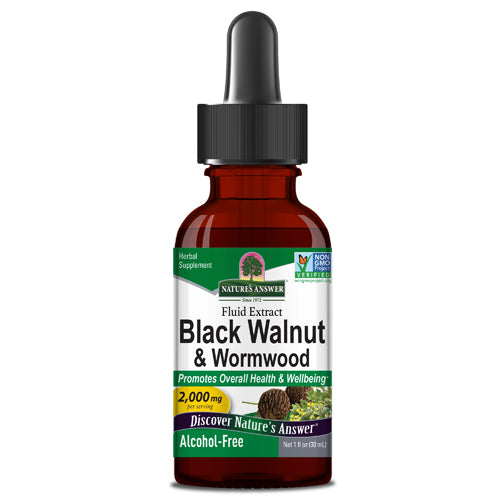 Nature's Answer, Black Walnut And Wormwood Fluid Extract, 1 Oz