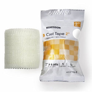 McKesson, Cast Tape 2 Inch X 12 Foot Fiberglass White 115-2, Box Of 10