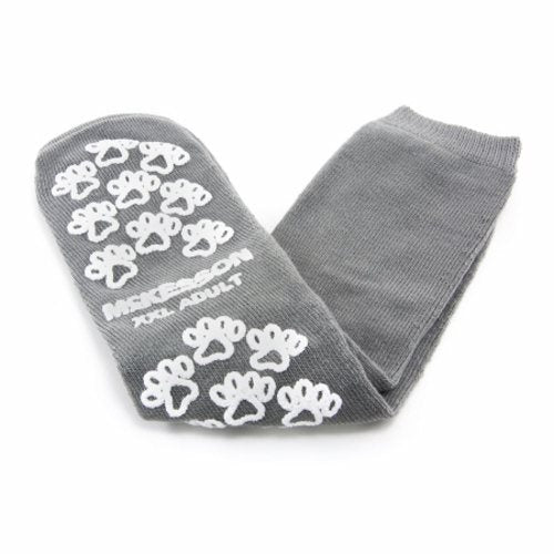 McKesson, Slipper Socks Unisex Adult 2X-Large Single Tread Single Patient Use Gray 40-3800, 1 Pair